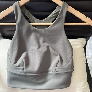 lululemon athletica High-Neck Sports Bra in Light Gray